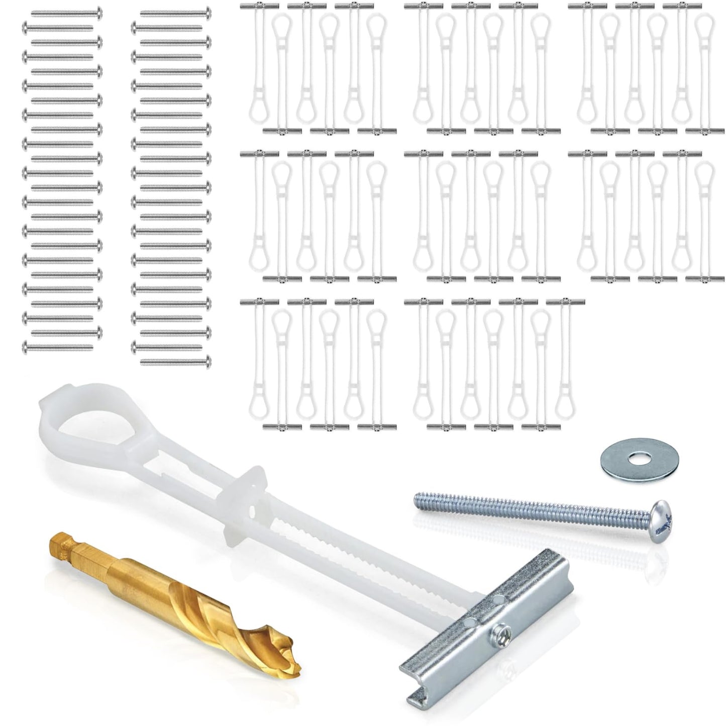 CondoMounts Universal Wall Mounting Anchors | Steel, Metal Studs | Holds 90lbs | Elephant Anchor Set & Mounting Kit