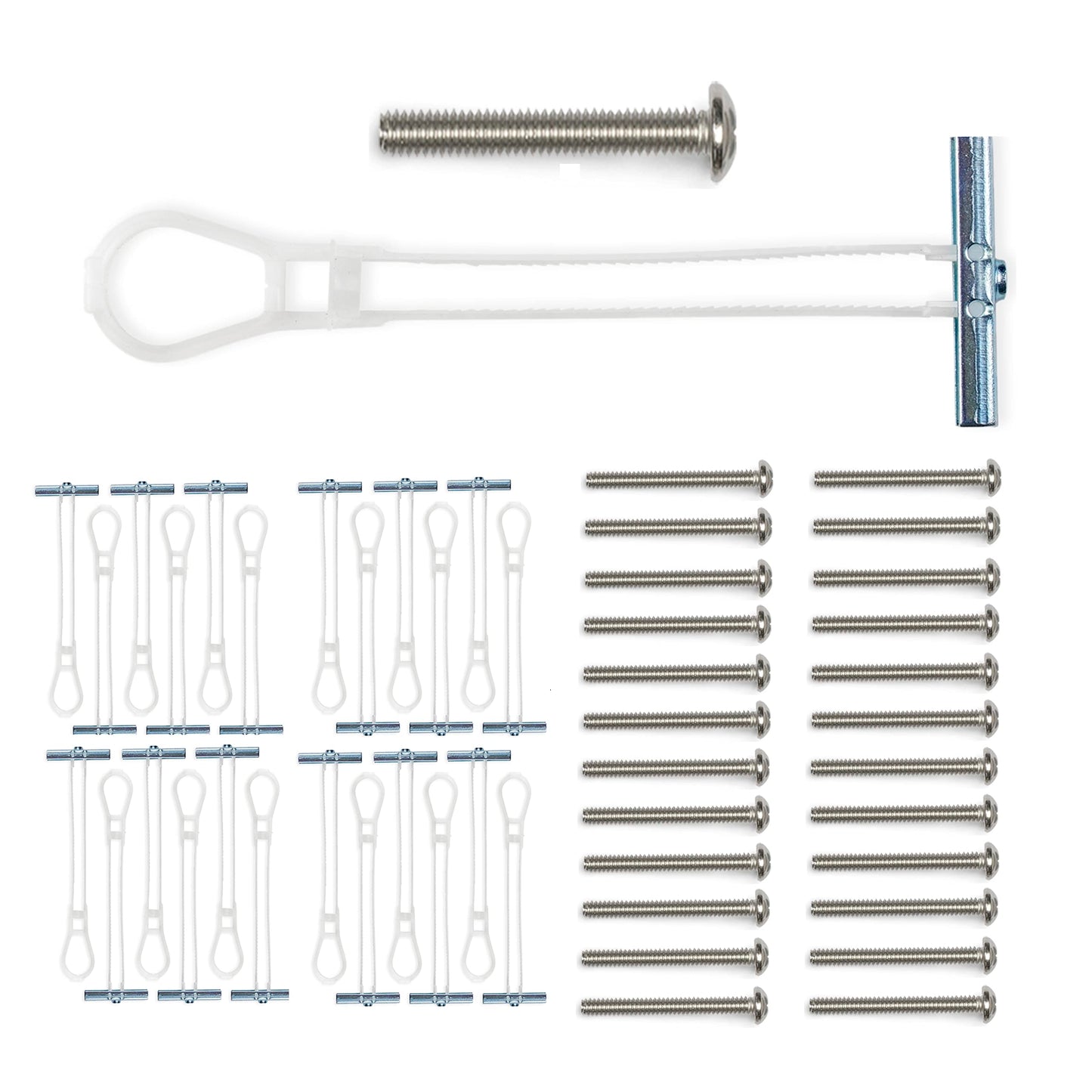 CondoMounts Universal Wall Mounting Anchors | Steel, Metal Studs | Holds 90lbs | Elephant Anchor Set & Mounting Kit