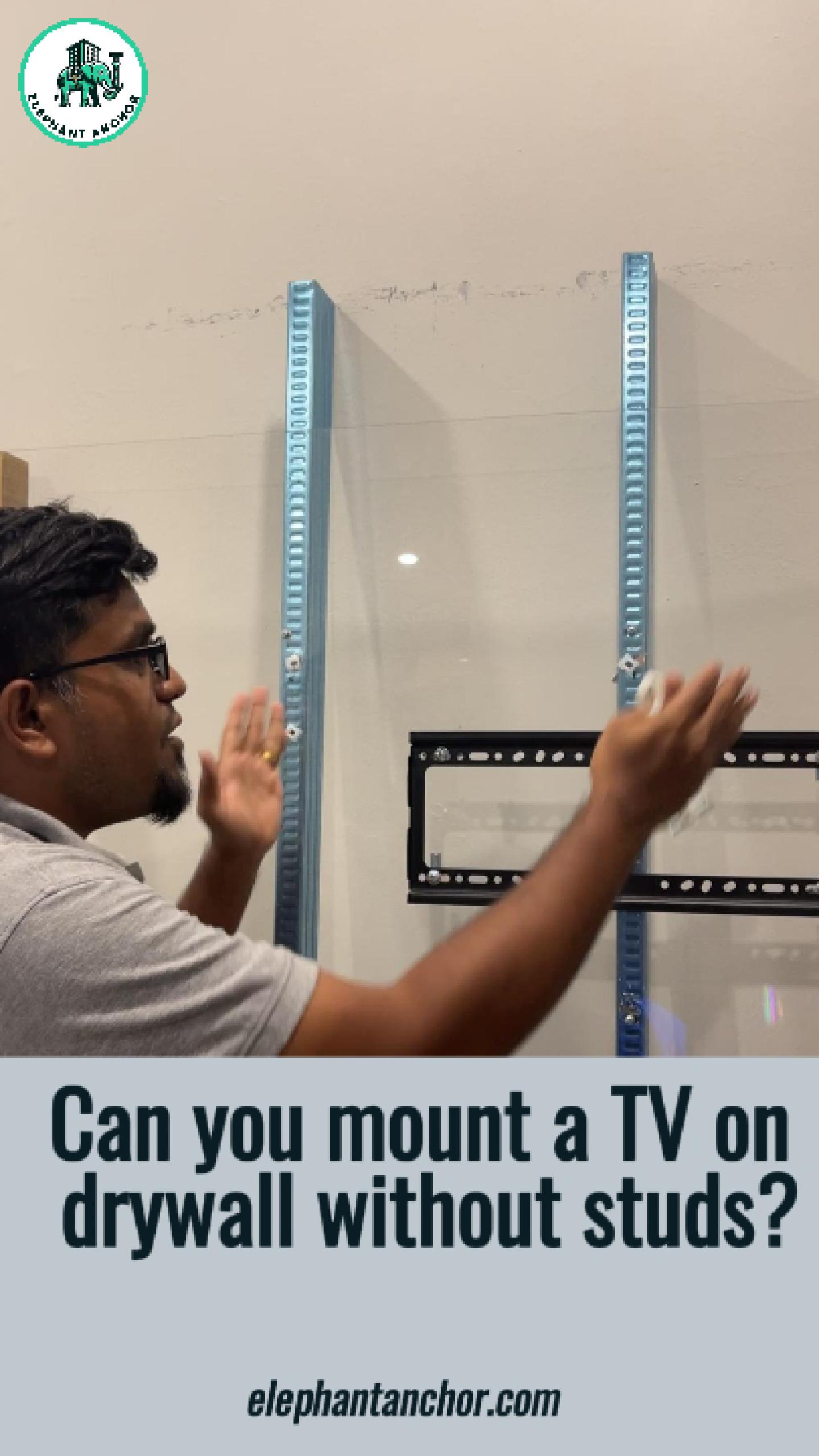Can you mount a TV on drywall without studs?