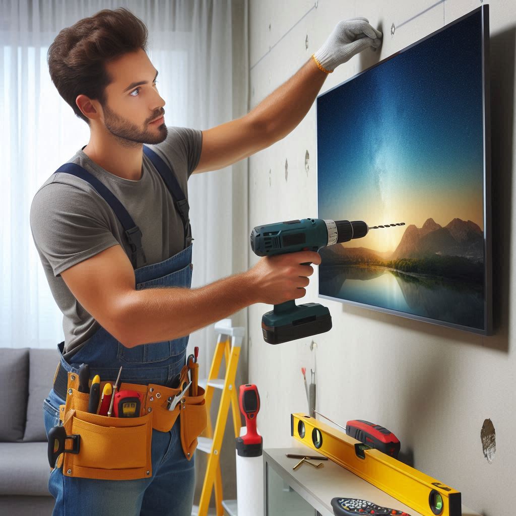 How to mount a TV onto the drywall?